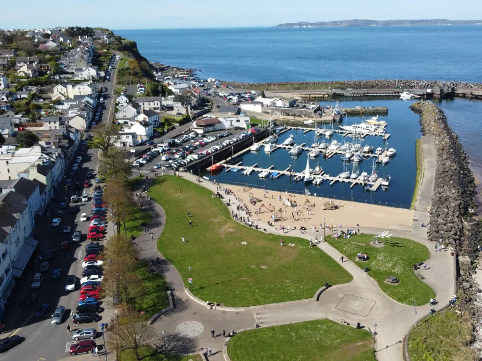 The beach and seafront at Ballycastle